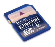 Kingston’dan 16GB SDHC Bellek Kart