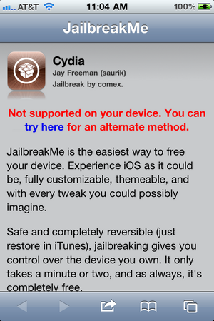 jailbreakme ios 4 3 4 Apple iOS 4.3.4 güncellemesini yayınladı, PDF güvenlik açığını kapattı
