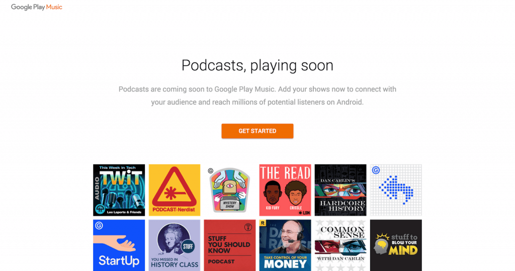 google play muzik podcast