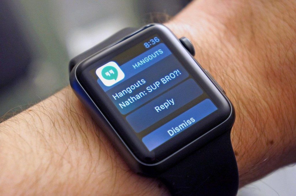 Google Hangouts iOS Apple Watch