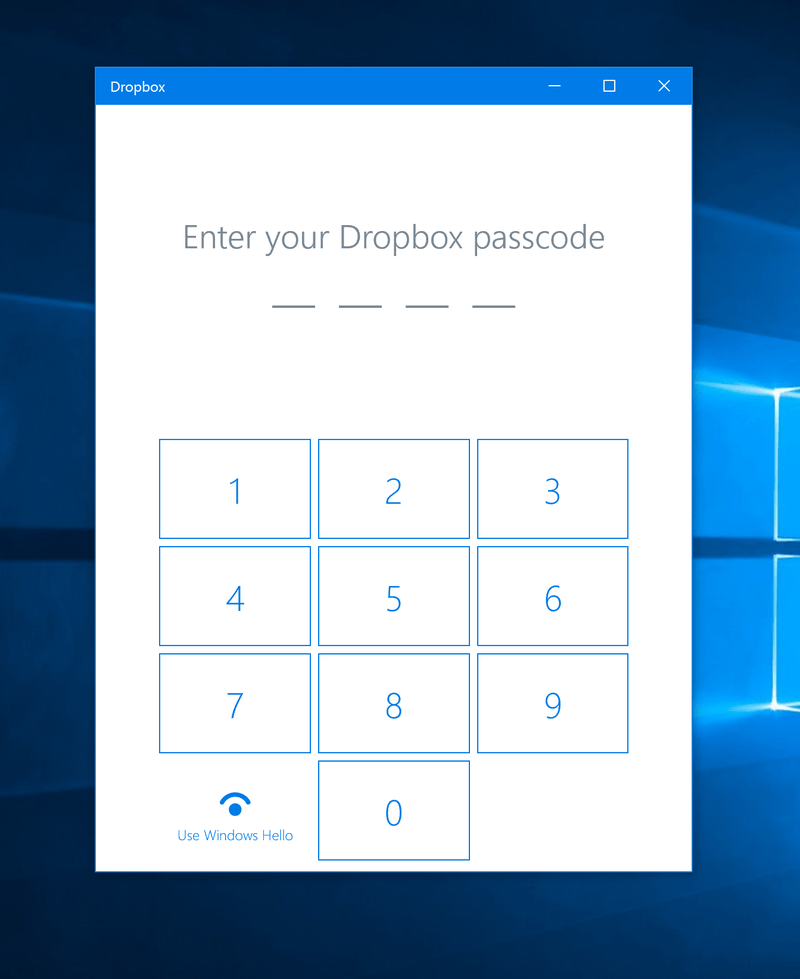 dropbox windows 10