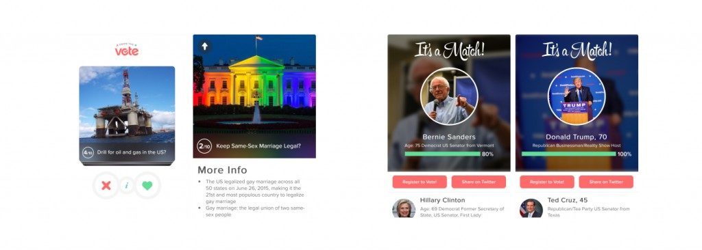 tinder abd baskanlik secimleri