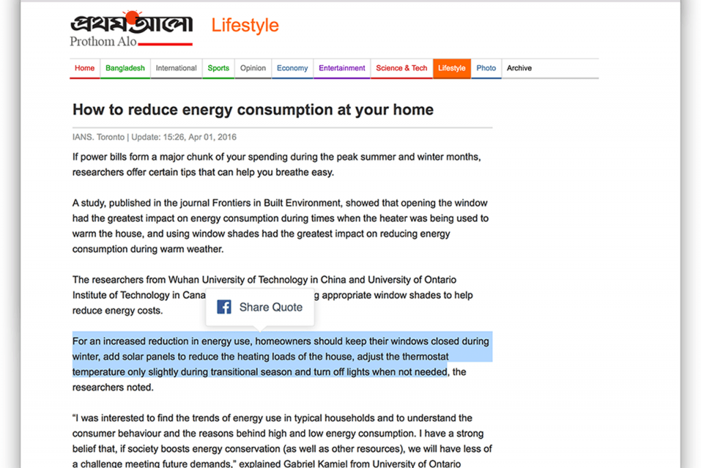 facebook alinti paylasimi