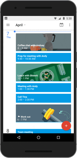 google takvim hedefler