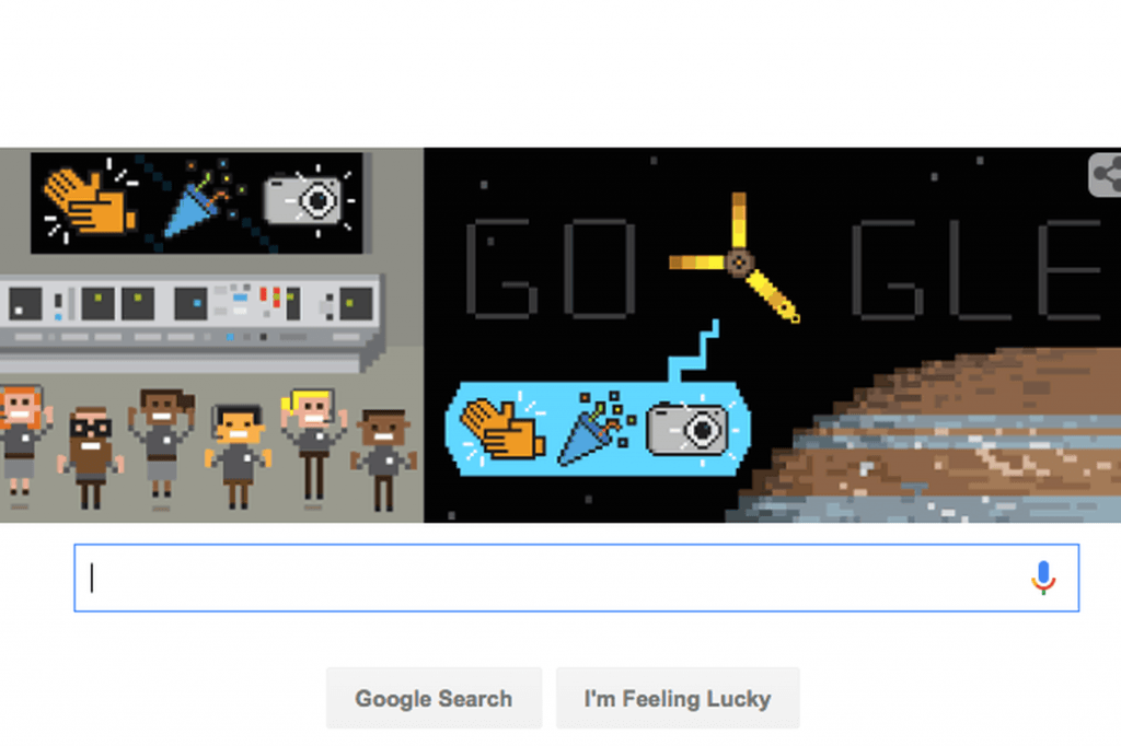 juno uzay google doodle