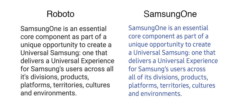 samsungone roboto karşılaştırma