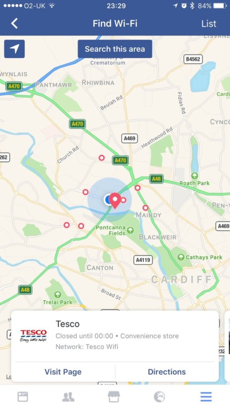 facebook mobil wi-fi