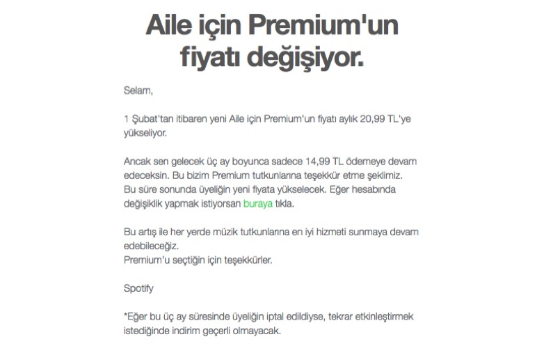 spotify aile için premium