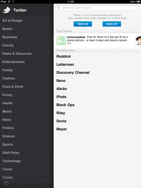 Twitter'ın resmi iPad uygulaması ile daha geniş ekranda tweet'leyin