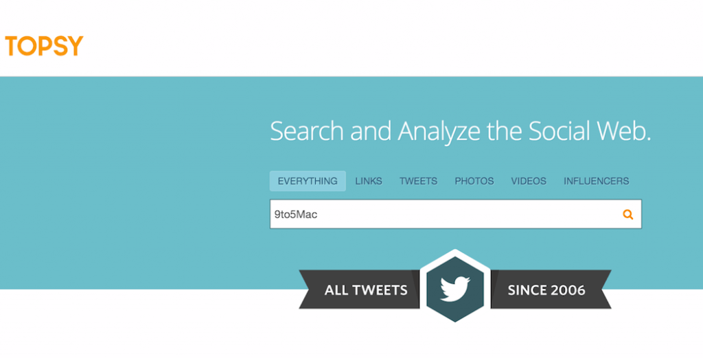 Apple Twitter Topsy