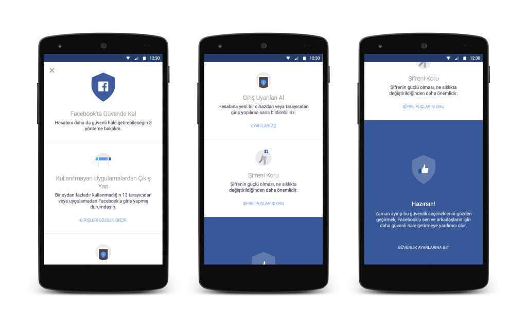 facebook güvenlik kontrolü