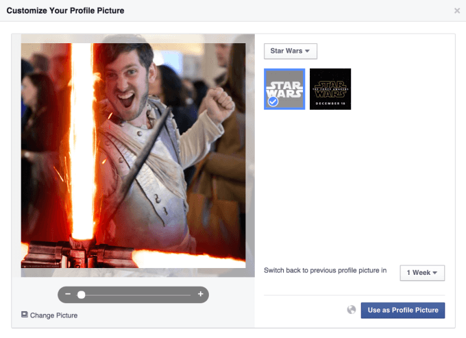 Facebook Star Wars