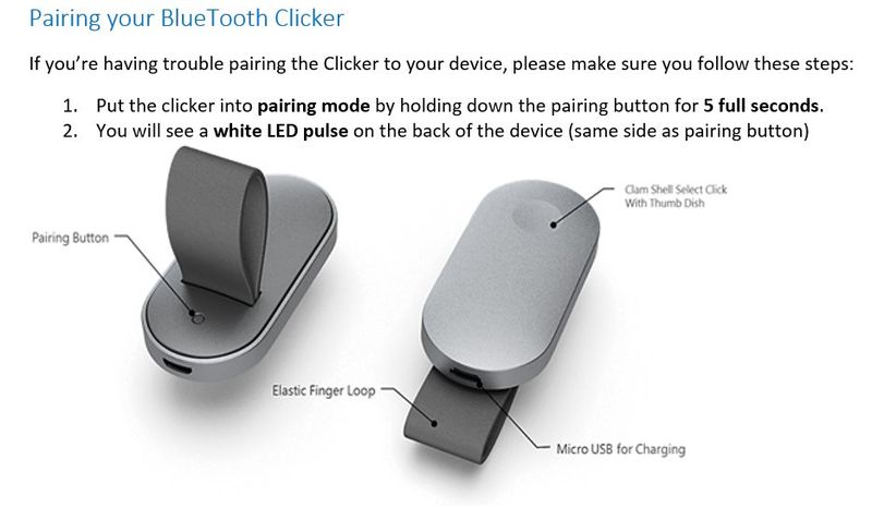 microsoft hololens bluetooth clicker