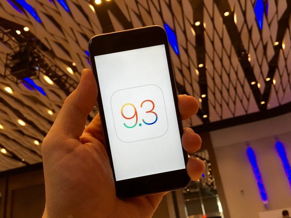 ios 9.3 guncellemesi