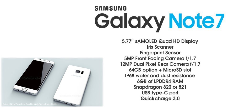 galaxy note 7 ozellikleri