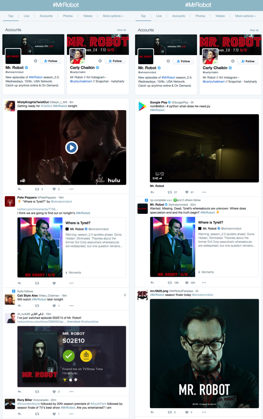 twitter arama sonuclari