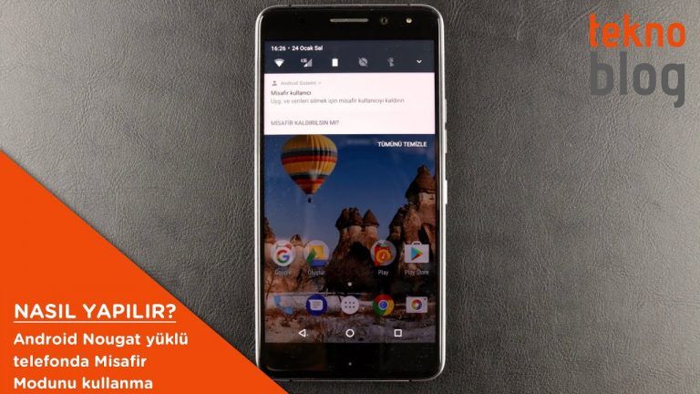 Nasıl Yapılır: Android Nougat yüklü telefonda Misafir kullanıcı oluşturma Nasıl Yapılır: Android Nougat yüklü telefonda Misafir kullanıcı oluşturma