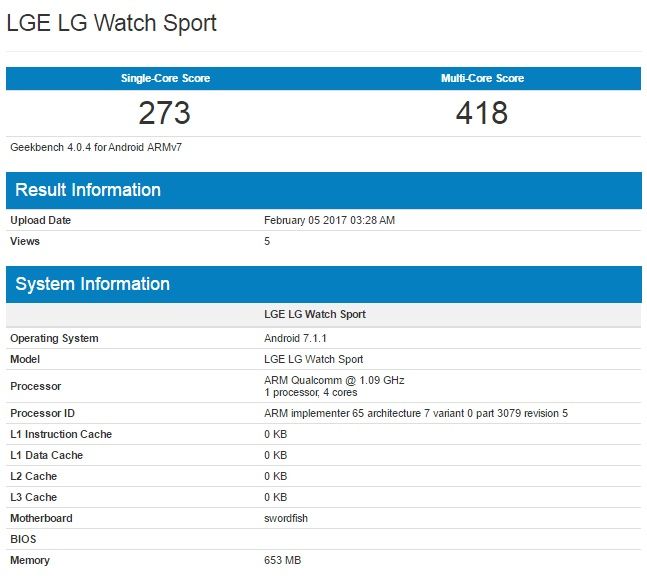 LG Watch Sport'un özellikleri resmi duyuruya kısa bir süre kala internete sızdı