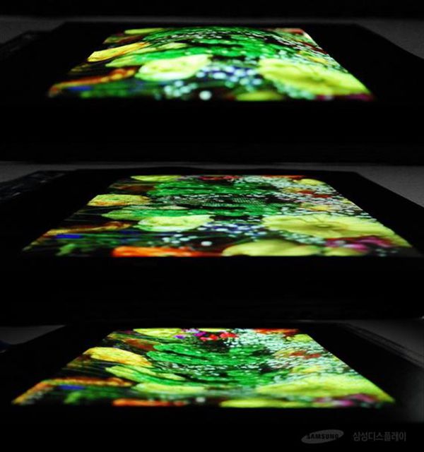 Samsung OLED ekran prototipi her yöne bükülebilir, esnetilebilir