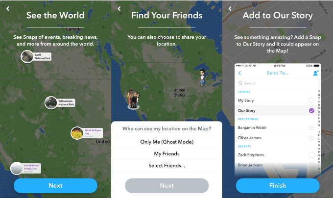 snapchat snap map