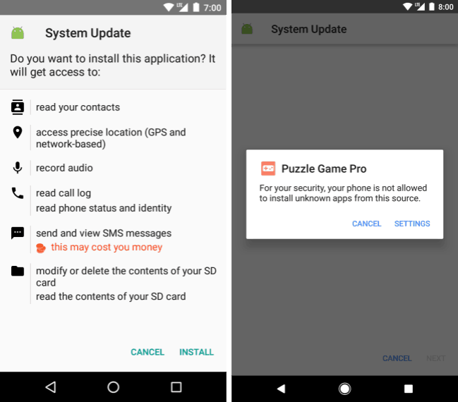 Android Oreo ile Bilinmeyen Kaynaklar ayarı kaldırılıyor