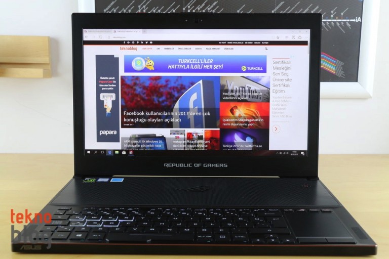 Asus ROG Zephyrus GX501 İncelemesi Asus ROG Zephyrus GX501 İncelemesi