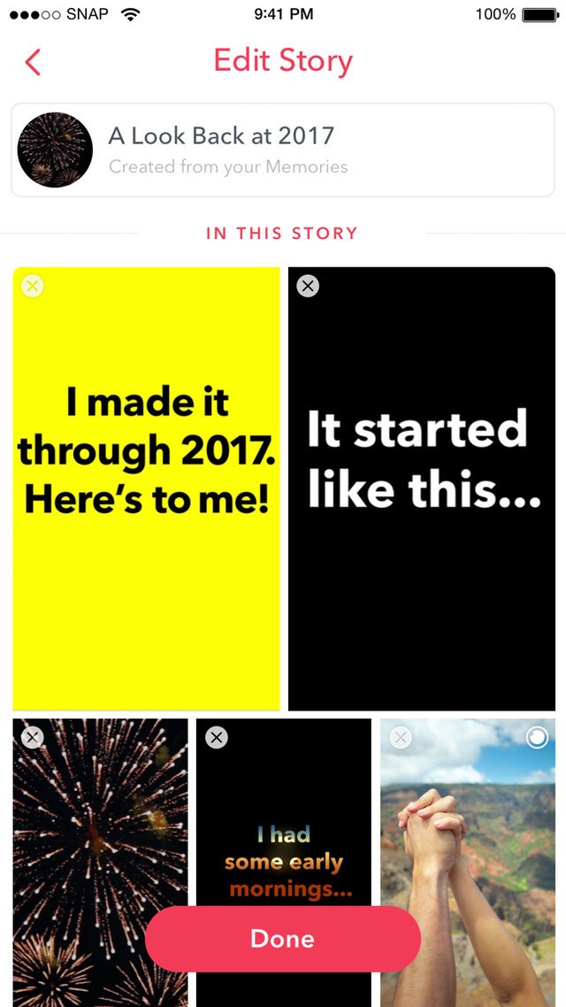 Snapchat 2017'ye bakış ile kullanıcıların anılarını tazeliyor