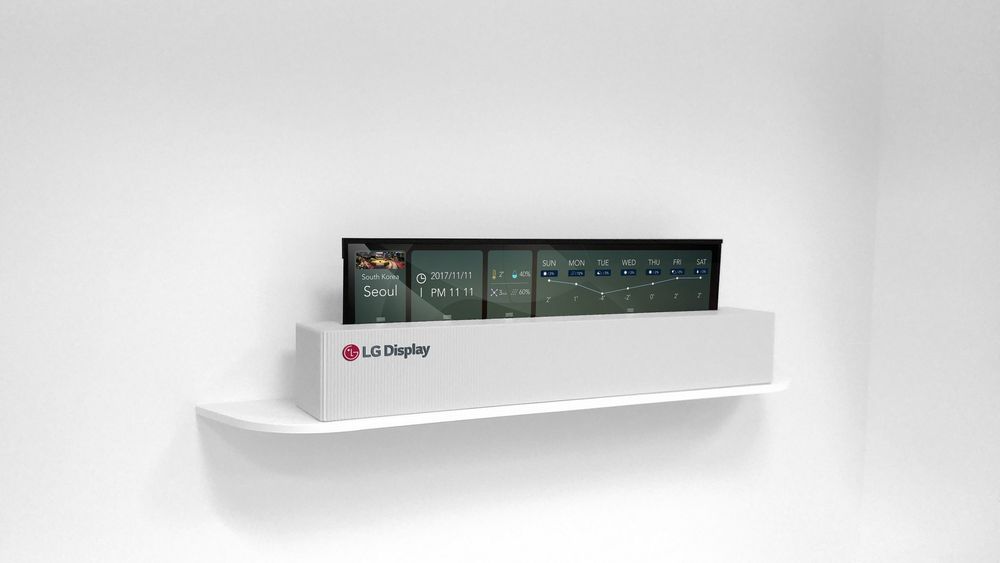 LG Display'in 65 inç OLED paneli rulo yapılabiliyor