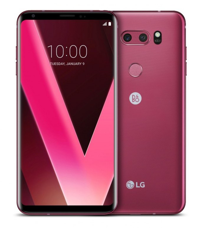 LG V30'un yeni ahududu kırmızısı renk seçeneği çok çekici görünüyor