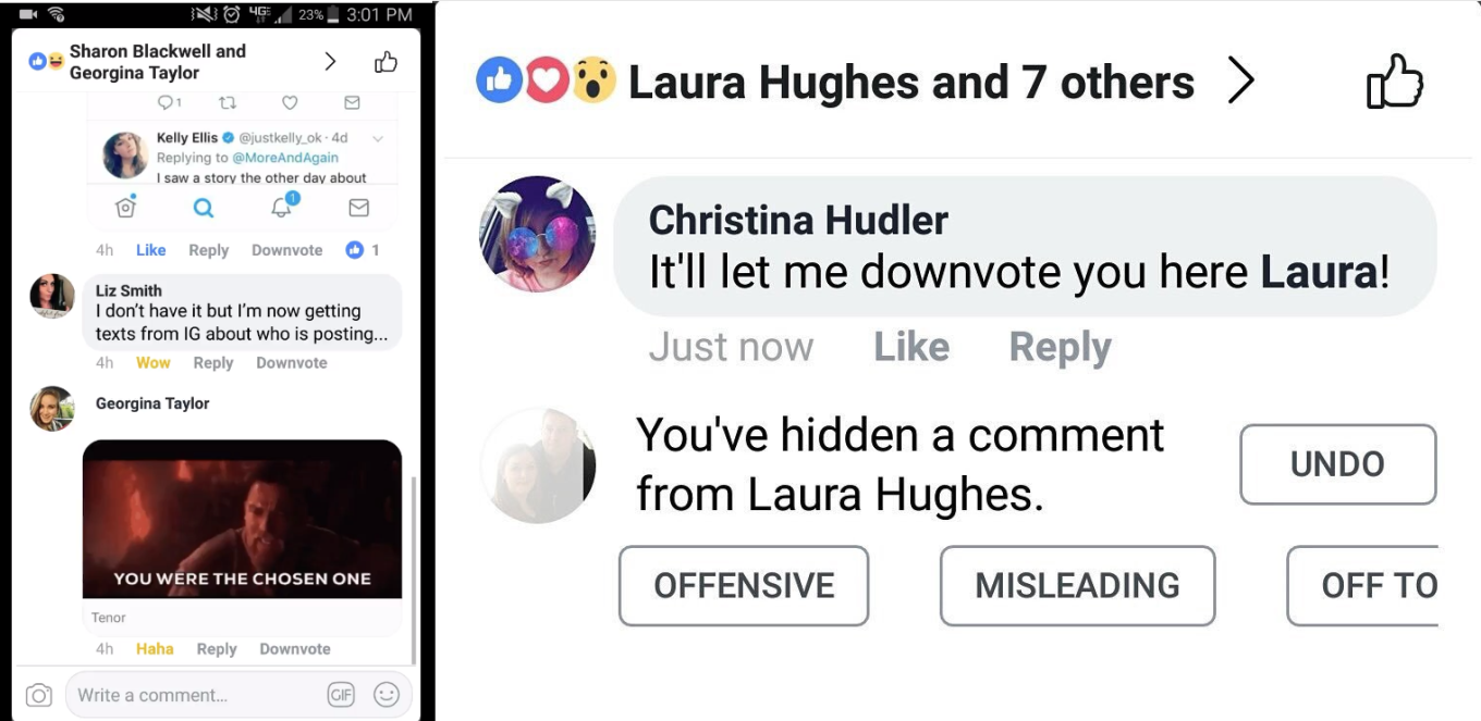 Facebook yorumlarda "karşı oy" düğmesini test ediyor