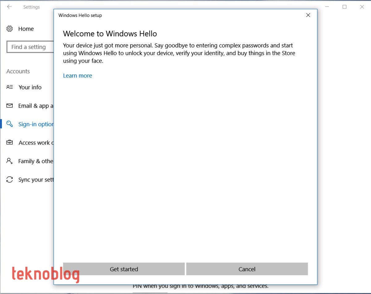 Windows hello недоступен