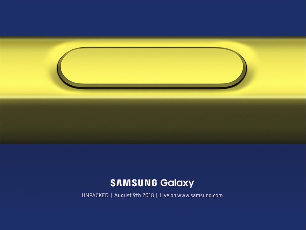 samsung galaxy note 9 tanıtım 9 ağustos