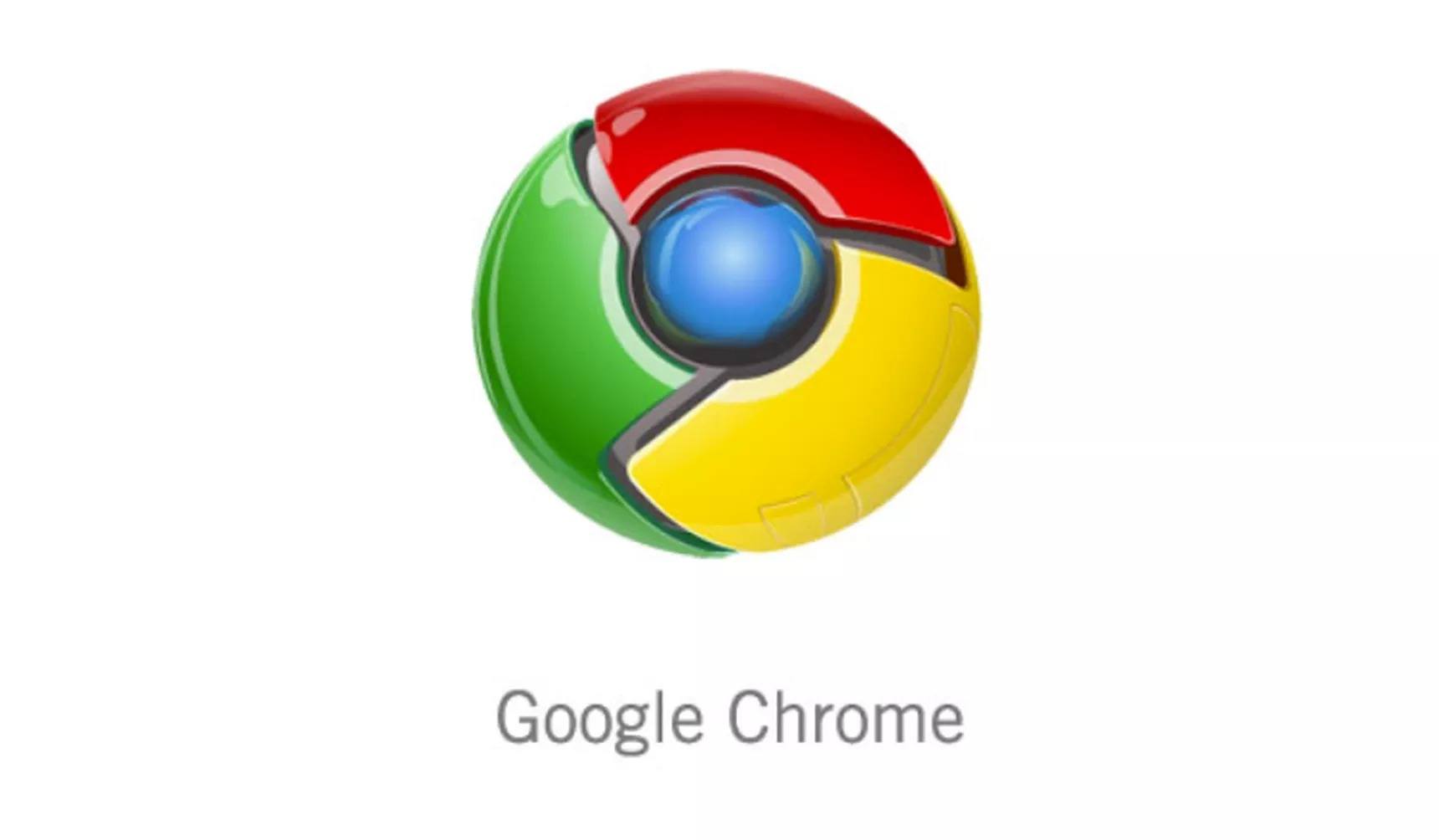 Google Chrome'un ilk logosu