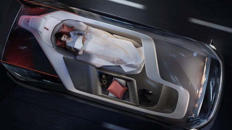 Volvo 360c: Tamamen otonom, tekerlekli yatak odası