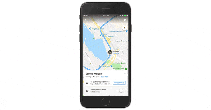 Google Haritalar iOS uygulamasıyla tahmini varış zamanı paylaşılabilecek