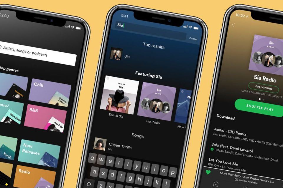 spotify apple premium muzik