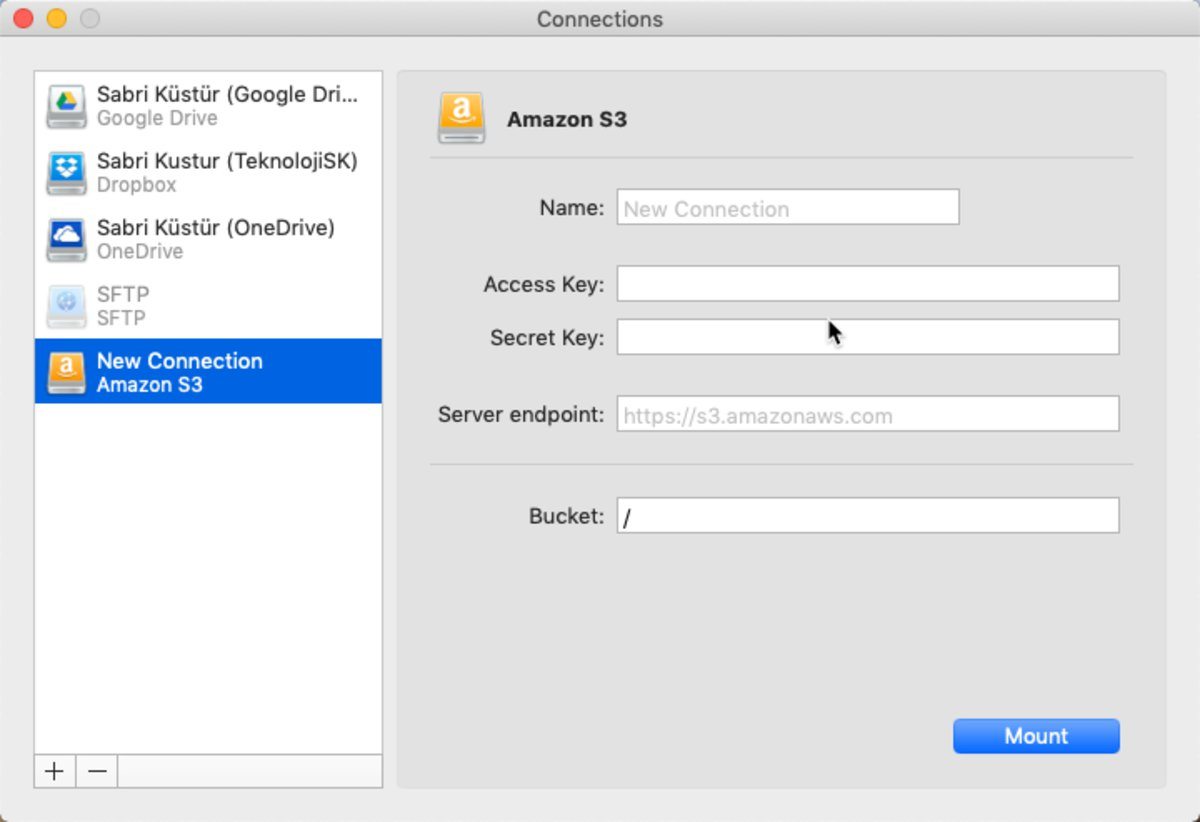 CloudMounter: Bulut servislerinizi Finder'a veya Windows Gezgini'ne taşıyın