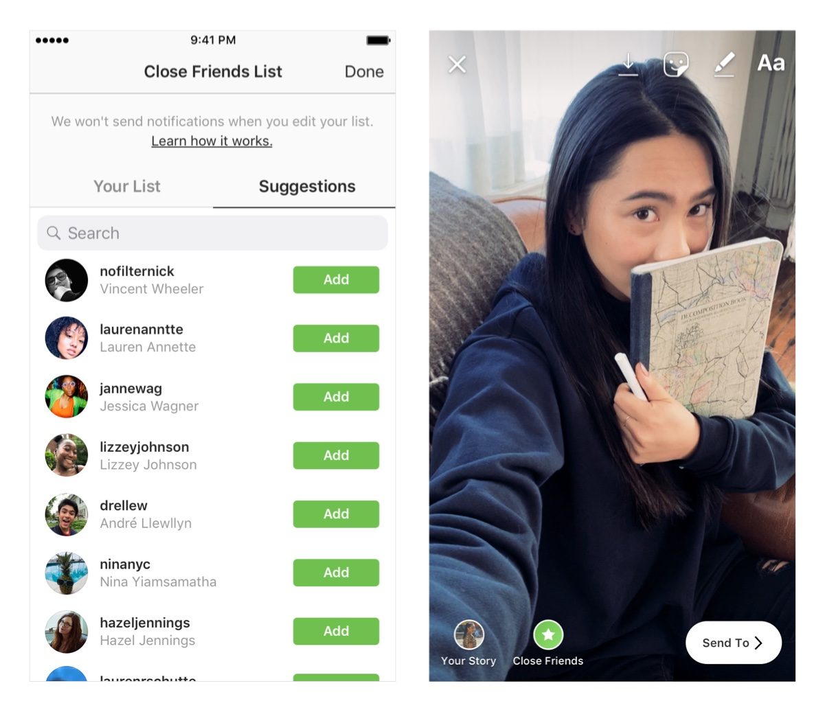 Instagram Yakın Arkadaşlar ile Hikayeleri özel tutmayı kolaylaştırıyor