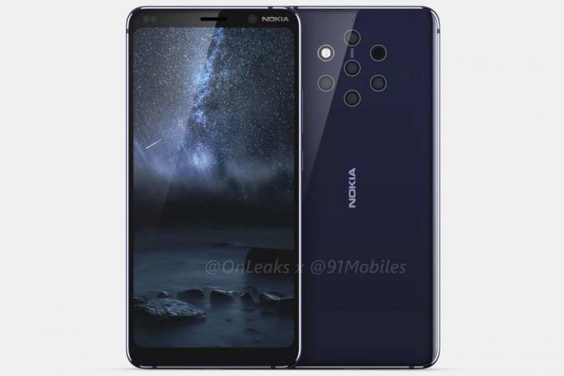 Nokia 9 taslağı beş arka kameralı telefon için heyecan yaratıyor