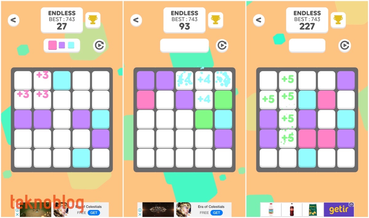 Squares2: Kareleri birleştirin, hem zihninizi çalıştırın hem de eğlenin