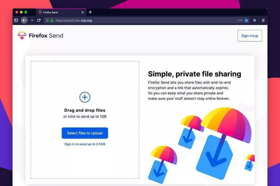 Mozilla Firefox Send ile güvenli dosya paylaşımı vadediyor