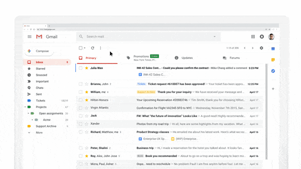 gmail dinamik e-posta