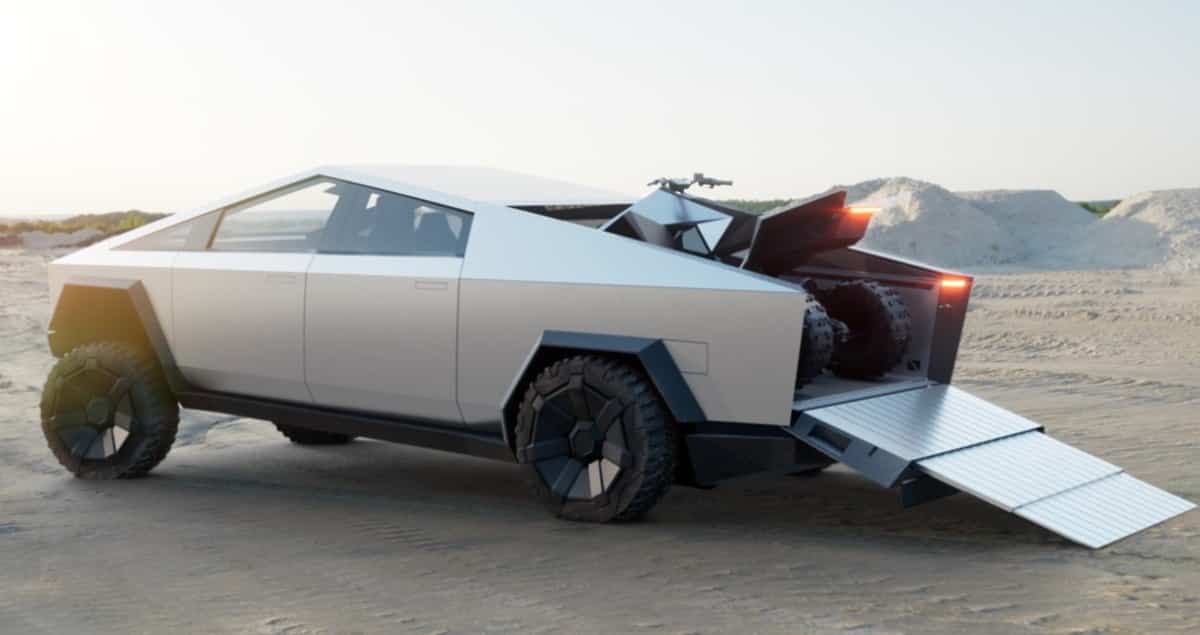 tesla cybertruck atv cyberquad