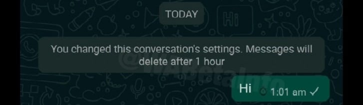 WhatsApp kendi kendine silinen mesajları yakında getiriyor