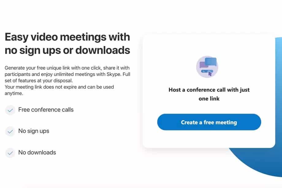 skype hızlı video konferans