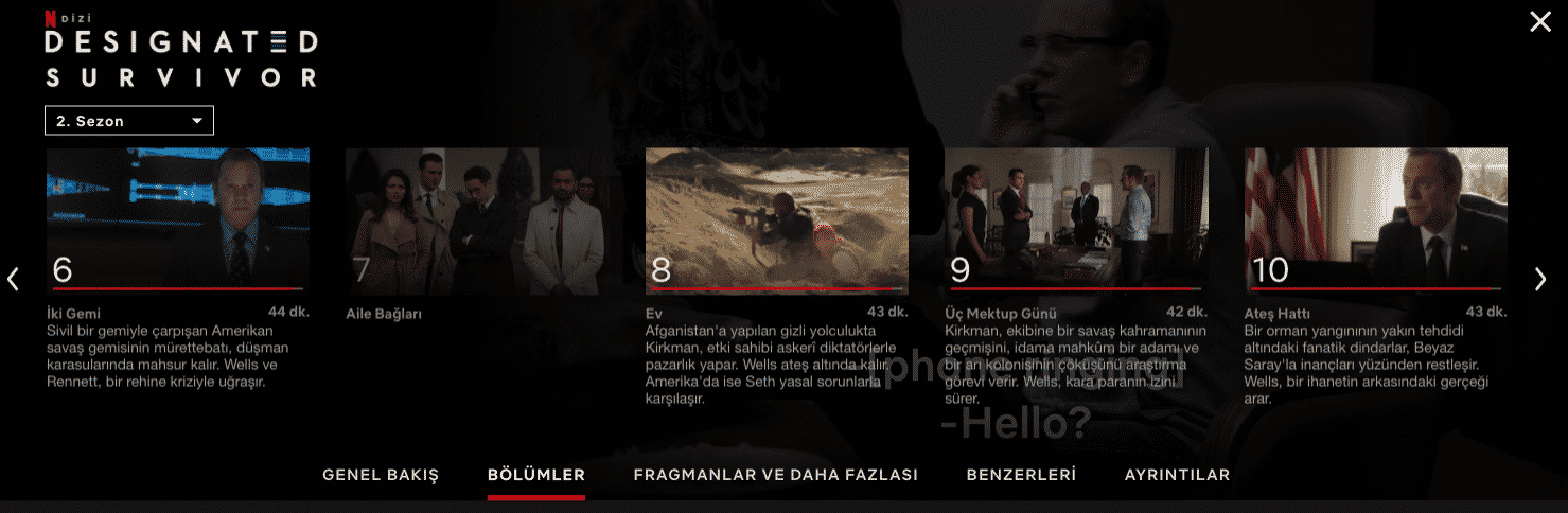 Netflix Designated Survivor dizisinin bir bölümünü Türkiye'de yayından kaldırdı