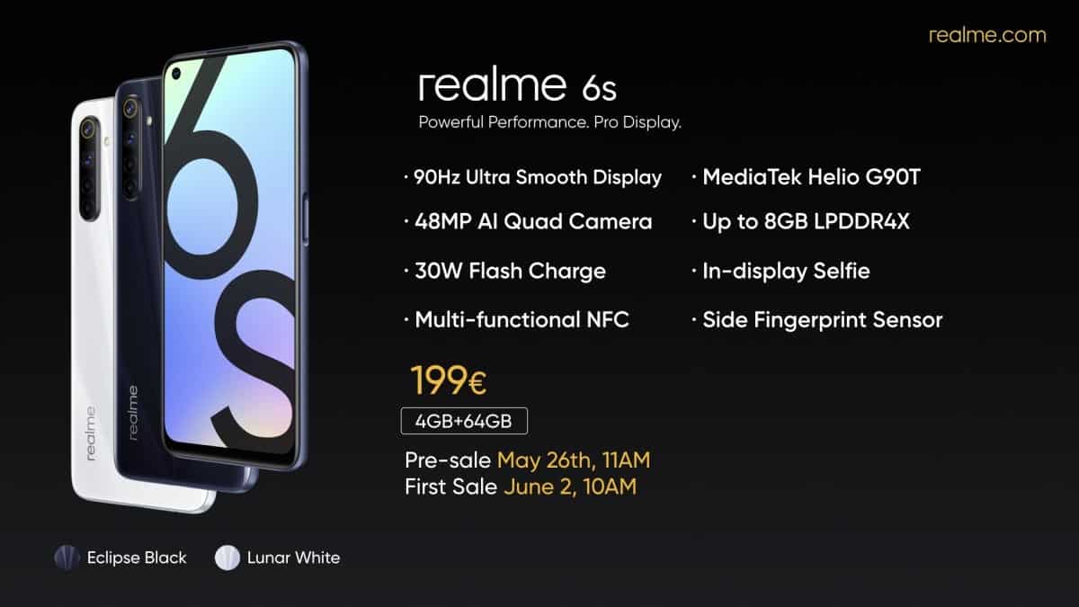 Realme 6s yüksek-fiyat performans oranı arayanlar için