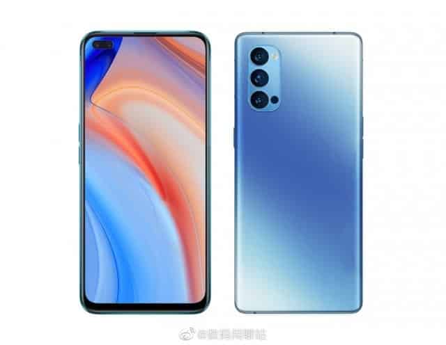 Oppo Reno 4 sızıntısı çift ön kamerayı gösteriyor