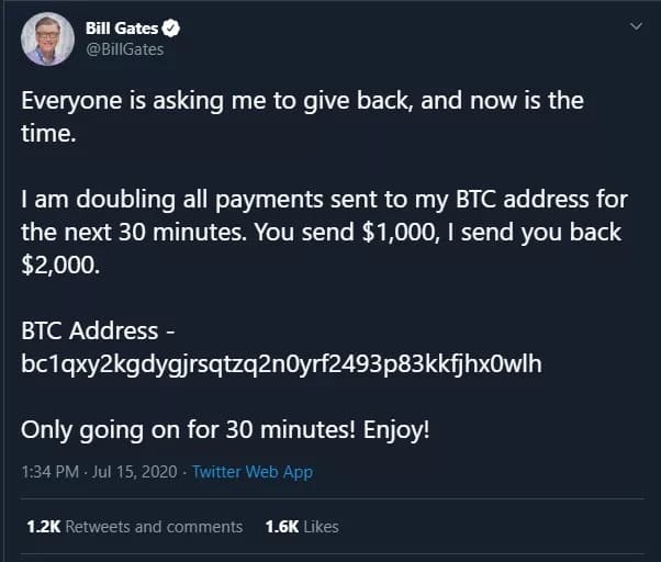Elon Musk ve Bill Gates'in Twitter hesaplarından bitcoin dolandırıcılığı girişimi