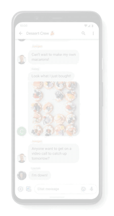 Google Mesajlar uygulamasına emoji tepkileriyle cevaplama özelliği